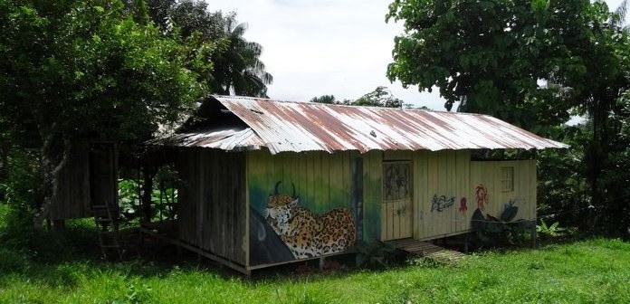Mocagua's beschilderde huisjes